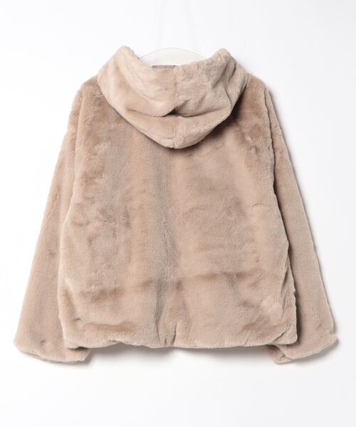 「Honeys」 「c.o.l.z.a」ジップアップブルゾン M ベージュ レディース_画像2