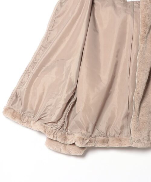 「Honeys」 「c.o.l.z.a」ジップアップブルゾン M ベージュ レディース_画像3