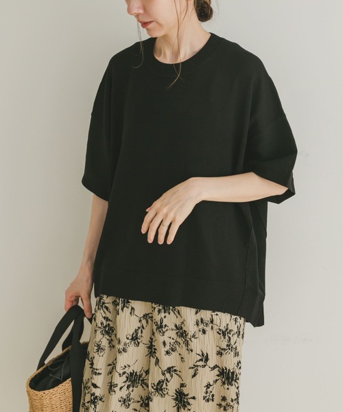 【アイテムズ アーバンリサーチ（レディース）】ニットTシャツ ITEMS URBANRESEARCH ニット セーター ニットTシャツ レディース