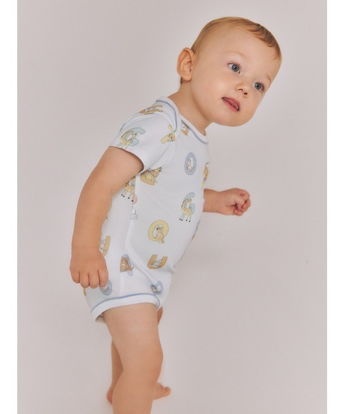 gelato pique（ジェラートピケ） ベビー服 ロンパース 「BABY」半袖