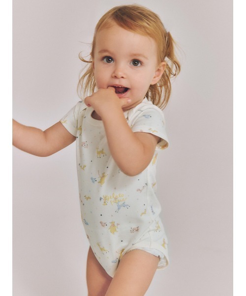 gelato pique（ジェラートピケ） ベビー服 ロンパース 「BABY」半袖