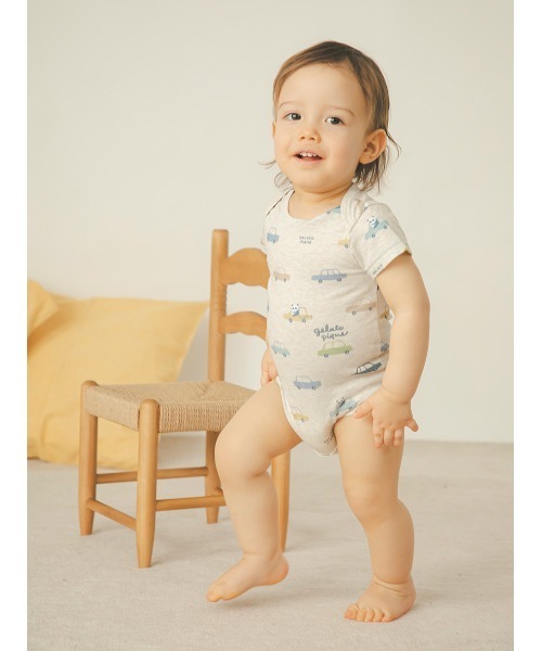 gelato pique（ジェラートピケ） ベビー服 ロンパース 「BABY」半袖