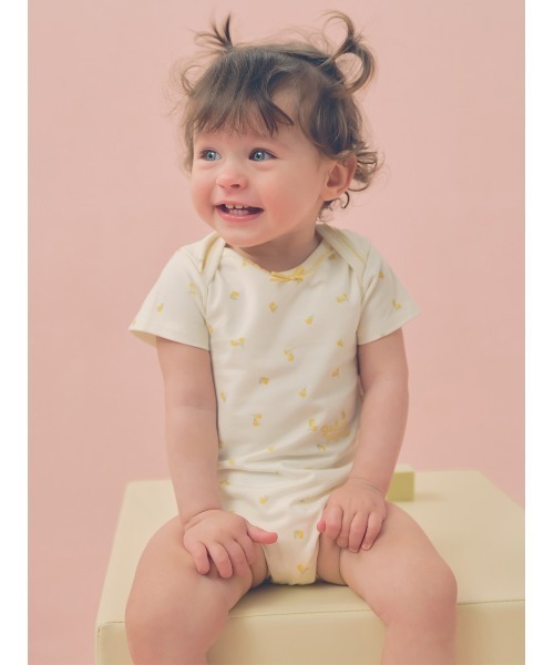 gelato pique（ジェラートピケ） ベビー服 ロンパース 「BABY」半袖