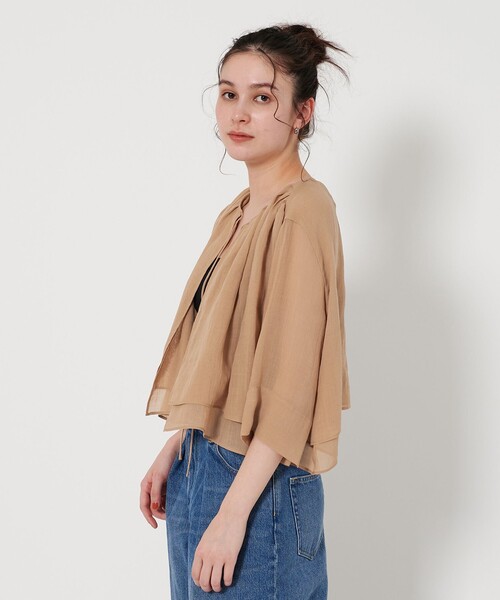 ブラウス シャツ フロントリボン ティアード シャツ レディース BEAUTY＆YOUTH UNITED ARROWS ブラウス シャツ フロントリボン