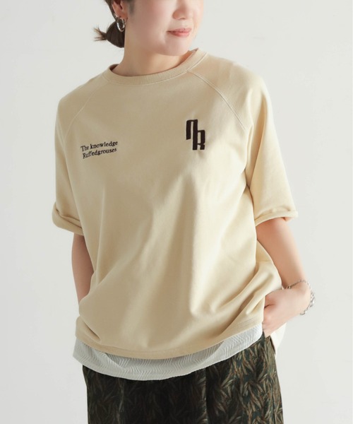 NOMBRE IMPAIR（ノンブルアンペール） tシャツ ミニ裏毛 NR刺繍5分袖P
