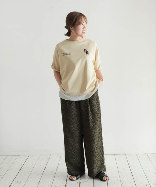 NOMBRE IMPAIR（ノンブルアンペール） tシャツ ミニ裏毛 NR刺繍5分袖P