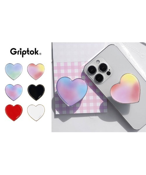 Hamee（ハミィ） Griptok グリップトック スマホグリップ ハート