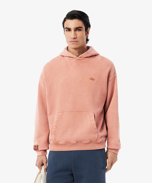 LACOSTE パーカー　　36 LACOSTE パーカー オーバーサイズ エッセンシャルスウェット