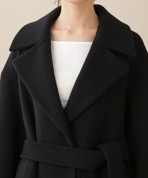 NANO universe（ナノ・ユニバース） チェスターコート 38 ライトブルー