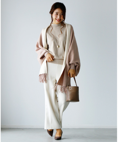 「Ehre style」 「Deux Amour」長袖ニット FREE グレー レディース_画像5