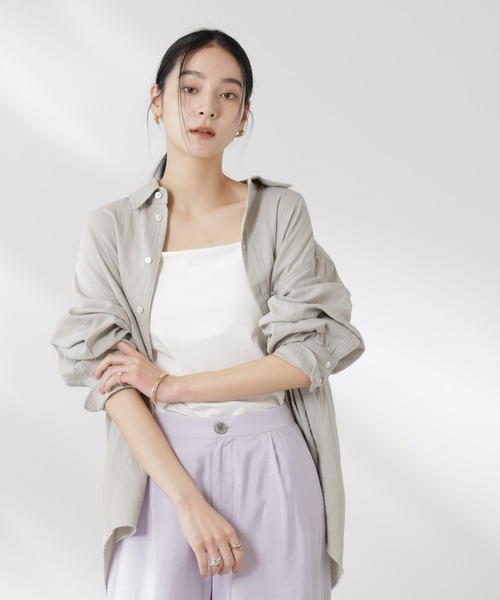 ブラウス シャツ GREYCHORD/SANDY BIG オーバーサイズロングスリーブシャツ レディース