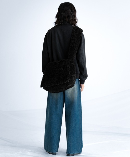 ファー レザー ショルダー バッグ SINSS ショルダーバッグ Fur shoulder bag / ファーショルダーバッグ