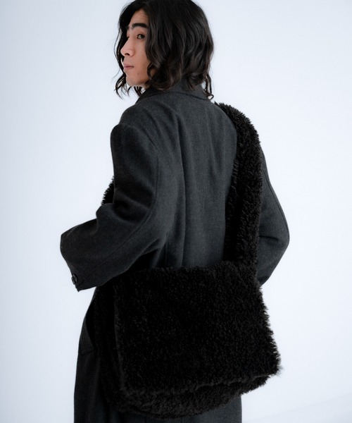 ファー レザー ショルダー バッグ SINSS ショルダーバッグ Fur shoulder bag / ファーショルダーバッグ
