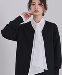 ワンピース Vネックロングニットカーディガン/...の詳細画像3