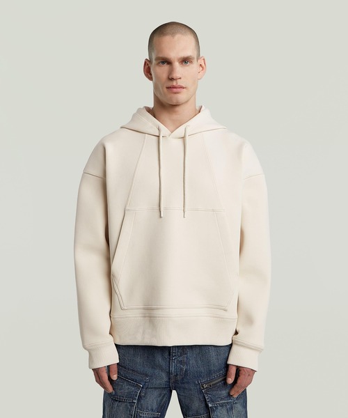 G-STAR RAW パーカー Scuba Loose Hoodie Sweater/フロントシーム