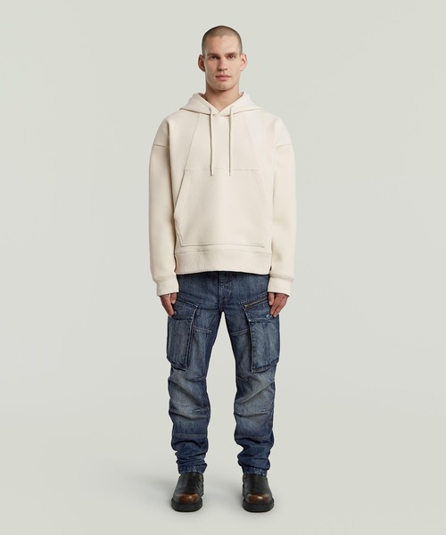 G-STAR RAW パーカー Scuba Loose Hoodie Sweater/フロントシーム