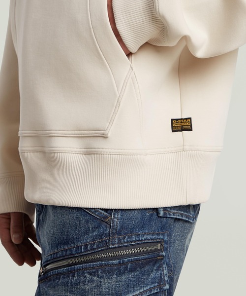 G-STAR RAW パーカー Scuba Loose Hoodie Sweater/フロントシーム