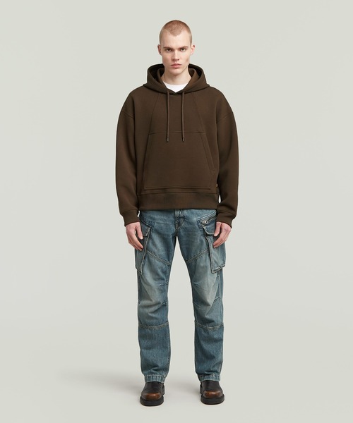 G-STAR RAW パーカー Scuba Loose Hoodie Sweater/フロントシーム
