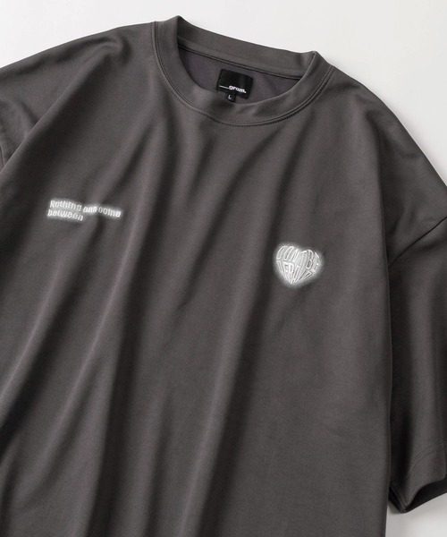 tシャツ 「85」ハート＆ゴースト ワンポイント ぼかし刺繍 ポンチ 半袖