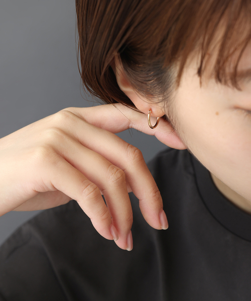 Lilas ピアス 1.5パイプ1.5cmルーフピアス K10（両耳） レディース