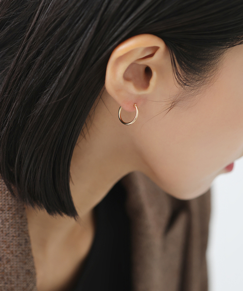 Lilas ピアス 1.5パイプ1.5cmルーフピアス K10（両耳） レディース