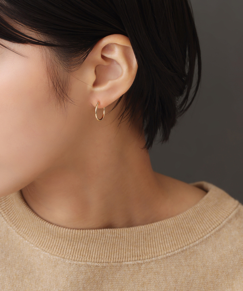 Lilas ピアス 1.5パイプ1.5cmルーフピアス K10（両耳） レディース