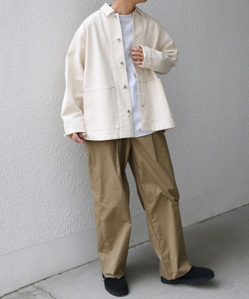 シップス エニィ（SHIPS any）/SHIPS any: Cone Denim キャンバス デニム カバーオール (セットアップ対応)◇ SHIPS any デニムジャケット gジャン any: Cone Denim キャンバス