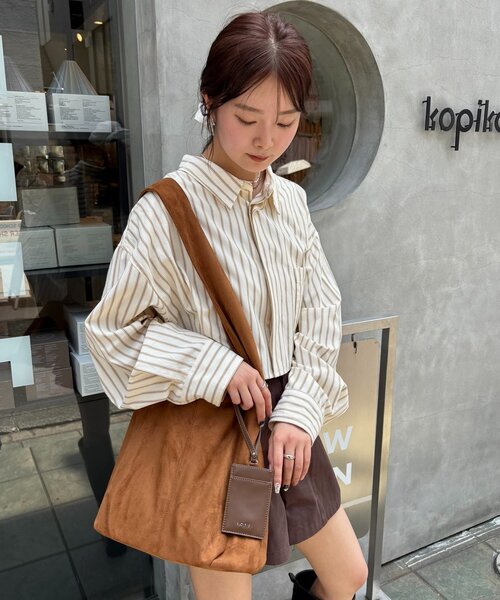 mystic（ミスティック） トートバッグ loti ポーチ付きスウェード