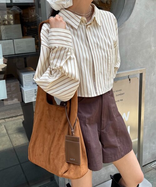 mystic（ミスティック） トートバッグ loti ポーチ付きスウェード