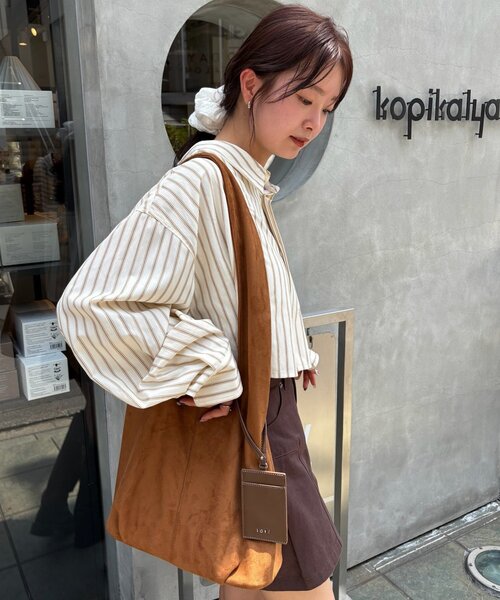 mystic（ミスティック） トートバッグ loti ポーチ付きスウェード