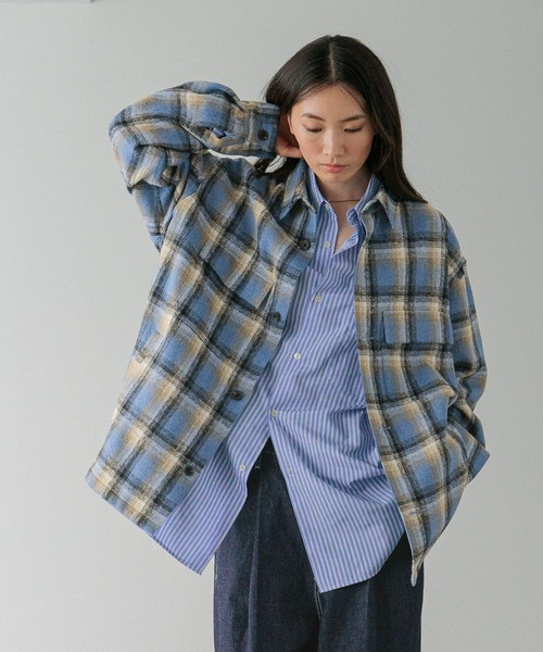 LOWRYS FARM（ローリーズファーム） シャツ 「LFM(U)」シャギー