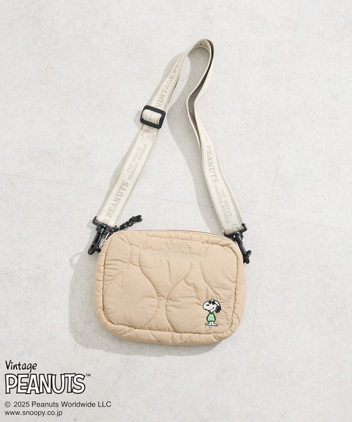 【新品.未使用品】 ノベルティ キルティングショルダーバッグ PEANUTS ショルダーバッグ バッグ キルティングショルダー レディース