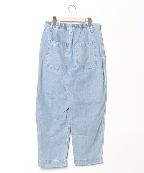 「CAHLUMN」 加工デニムパンツ MEDIUM サックスブルー メンズ_画像2