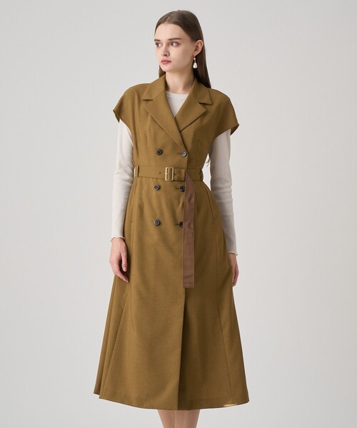 ANAYI（アナイ） ワンピース スラブオックスフレンチスリーブ