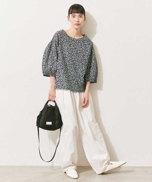 「Libra Cue」 7分袖ブラウス FREE ブラック レディース_画像2