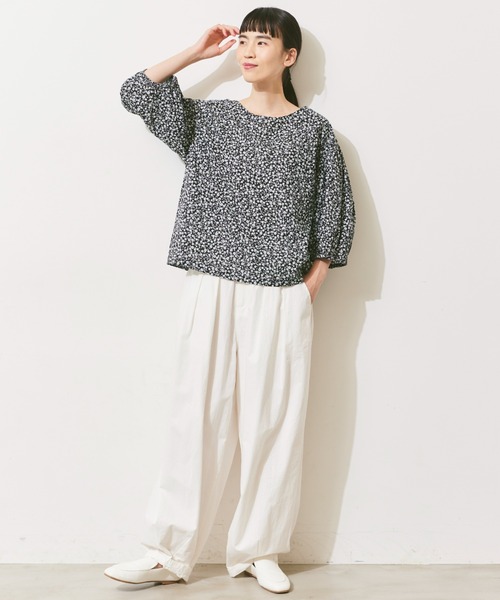 「Libra Cue」 7分袖ブラウス FREE ブラック レディース_画像4