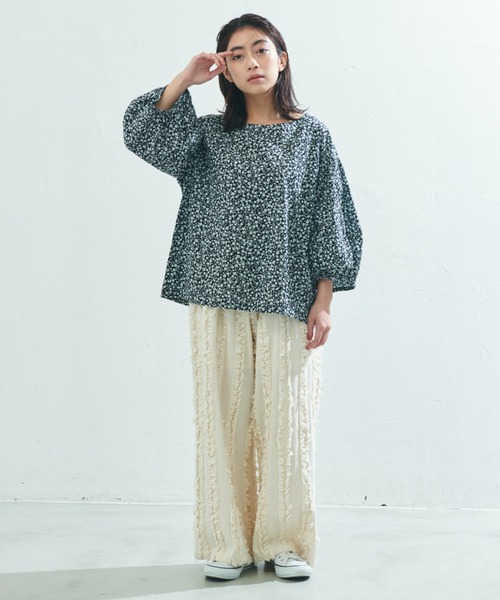 「Libra Cue」 7分袖ブラウス FREE ブラック レディース_画像9