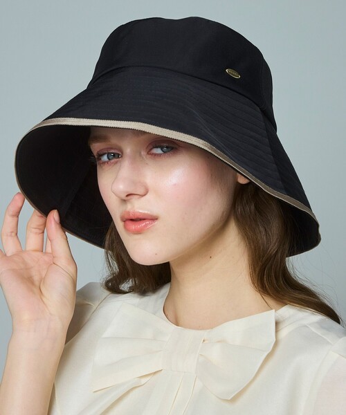 TOCCA（トッカ） 帽子 ハット 紫外線カット TRIM RIBBON WIDE BRIM HAT
