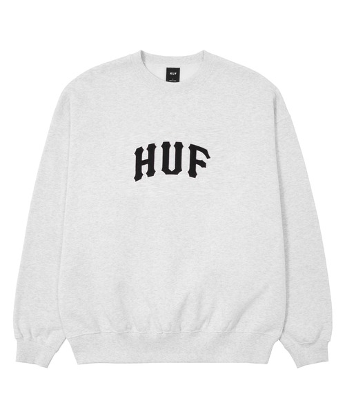 HUF（ハフ） トレーナー スウェット ARCH APPLIQUE CREWNECK メンズ