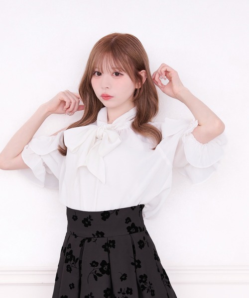 「apres jour」 半袖ブラウス フリー ホワイト レディース_画像3