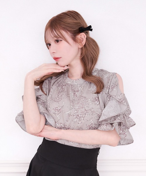 「apres jour」 半袖ブラウス フリー ホワイト レディース_画像7