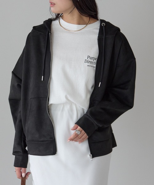 パーカー スウェードポンチドルマンパーカー レディース | Fizz