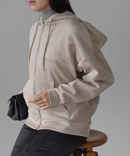 パーカー スウェードポンチドルマンパーカー レディース | Fizz | 08