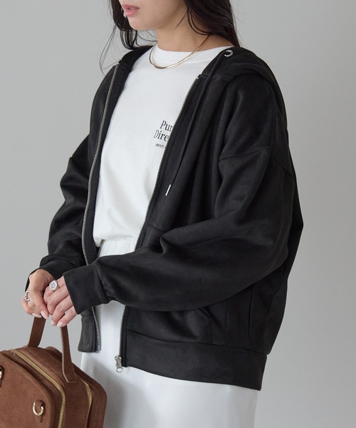 パーカー スウェードポンチドルマンパーカー レディース | Fizz | 15