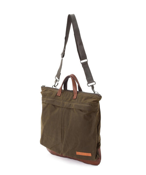 ショルダーバッグ MILITARY FABRIC OILED CLOTH HELMET BAG / ミリタリー ファブリック クロス ヘルメットバッグの画像