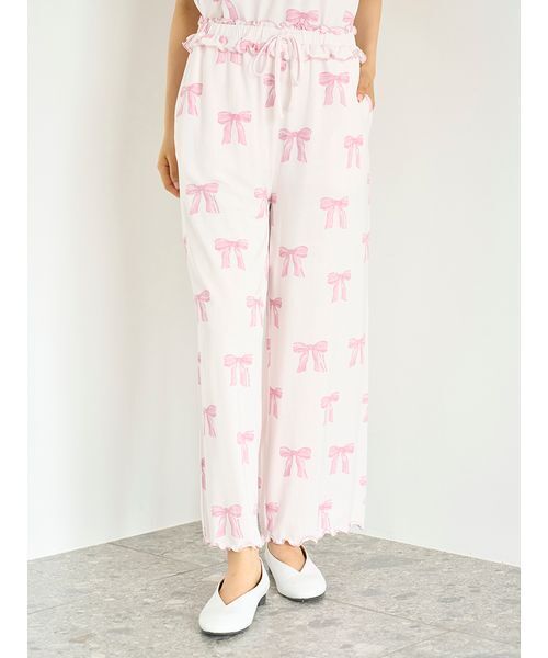 gelato pique（ジェラートピケ） パジャマ ルームウェア リボン柄