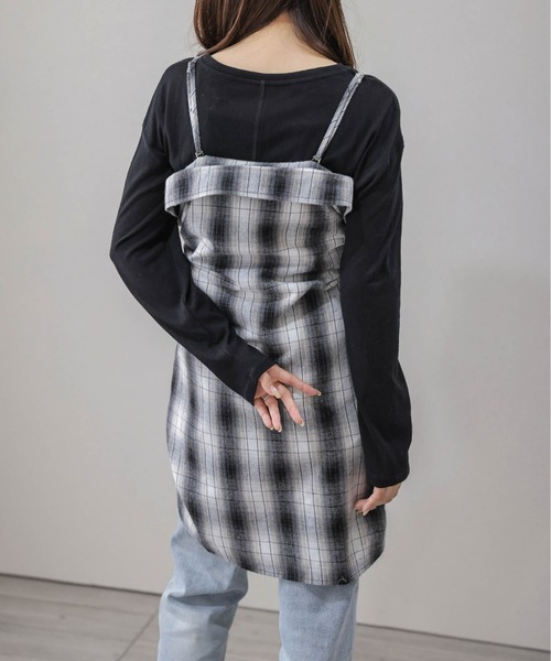 ブラウス シャツ 3wayチェックシャツ レディース : ZOZOTOWN Yahoo!店