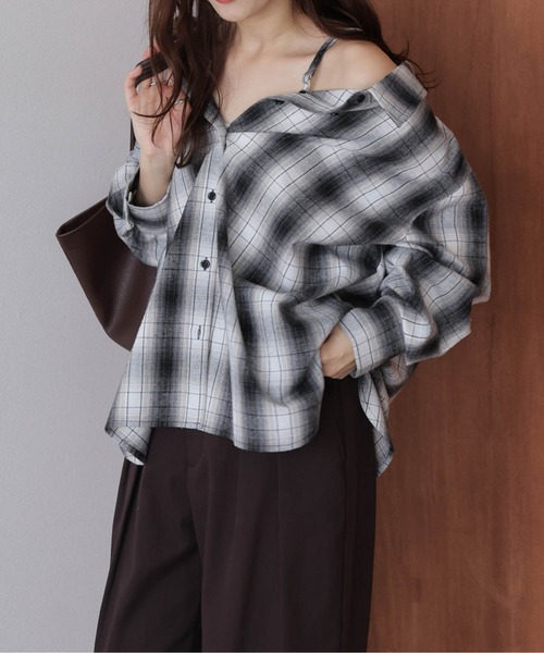 ブラウス シャツ 3wayチェックシャツ レディース : ZOZOTOWN Yahoo!店