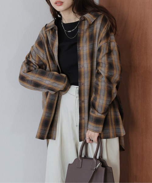 ブラウス シャツ 3wayチェックシャツ レディース : ZOZOTOWN Yahoo!店