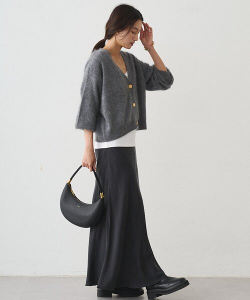 キュプラマーメイドスカート　【新品】　ラウンジドレス セール】キュプラマーメイドスカート（スカート）｜LOUNGEDRESS